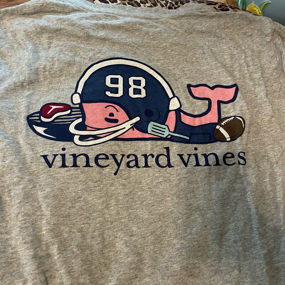 Medium Vineyard Vines Football long sleeved shirt
